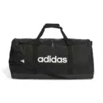 adidas Unisex Essentials Linear Duffel Bag, Dark Blue/White