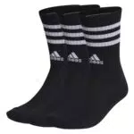 adidas Unisex 3-Stripes Cushioned Crew Socks 3 Pairs
