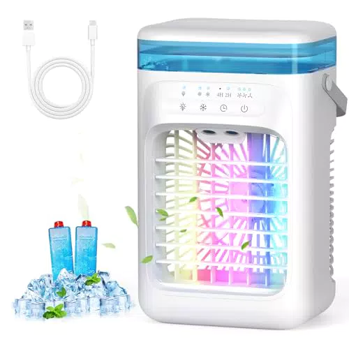 AIMIUVEI Tragbare Mini-Klimaanlage 5-in-1 mit Luftkühler und Timer-Funktion
