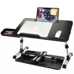 AirOpen Laptoptisch fürs Bett - Höhenverstellbar und klappbar mit Schublade