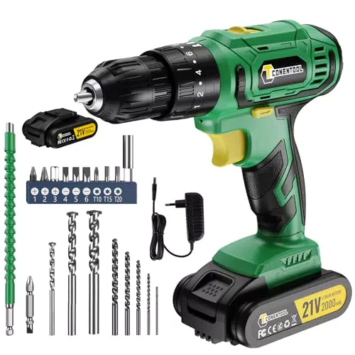 Bosch Akkuschrauber 21V mit 45N.m, LED-Licht & 10mm Bohrfutter, inkl. Ladegerät
