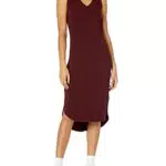 Amazon Essentials Damen Ärmelloses Midikleid mit V-Ausschnitt und normaler Passform