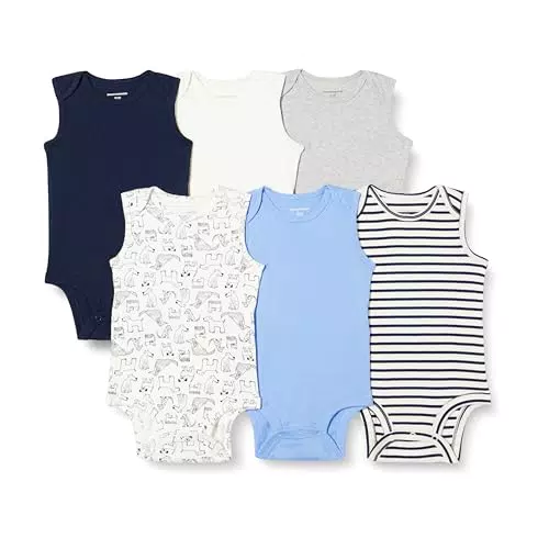 Amazon Essentials Unisex Baby Ärmelloses Body - Komfortable Babykleidung für Alltag