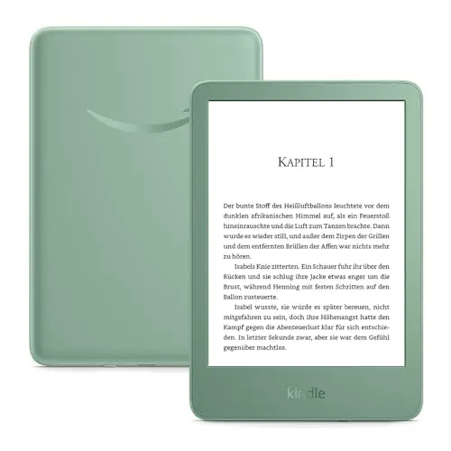 Amazon Kindle – Leichtestes Modell mit blendfreiem Bildschirm und anpassbarem Licht