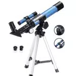 Aomekie Teleskop 60/700 für Astronomie - Einsteiger mit Smartphone Adapter und Stativ