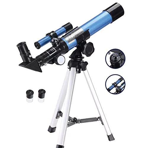 Aomekie Teleskop 60/700 für Astronomie - Einsteiger mit Smartphone Adapter und Stativ