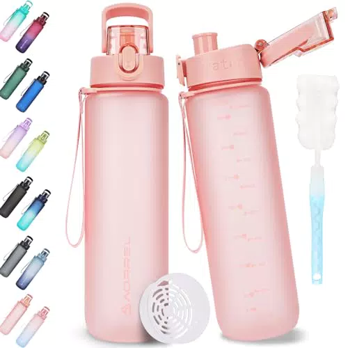 AOPREL Trinkflasche 1L - BPA-frei, auslaufsicher, ideal für Sport und Outdoor