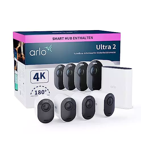 Arlo Ultra 2 Überwachungskamera Aussen WLAN, Kabellos