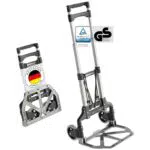 ATHLON TOOLS Klappbare Aluminium Transportkarre mit Teleskopgriff 110 cm, Modell 2025