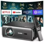 Aurzen Smart Beamer 4K mit Dolby Audio, Full HD, Autofokus, WiFi & Bluetooth