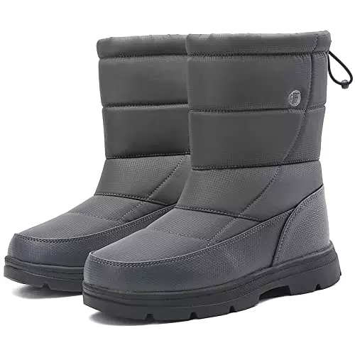 BARFULKER Winterschuhe Herren Damen Warm Gefüttert Rutschfest Outdoor Boots