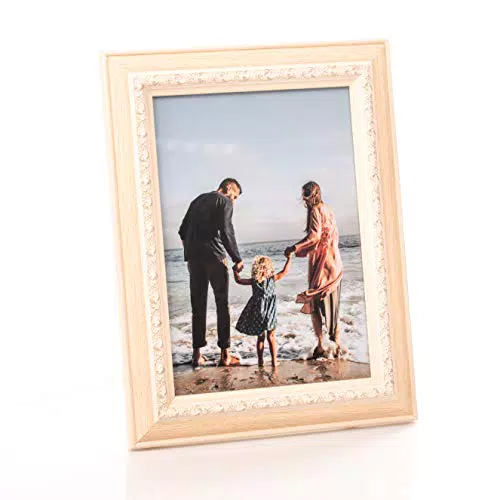 Barock Bilderrahmen DIN A5 – Vintage Fotorahmen mit echtem Glas für Fotos