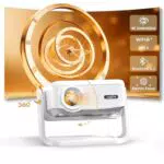 Beamer 4K Full HD Mini Beamer mit WiFi 6, Bluetooth und elektrischem Fokus