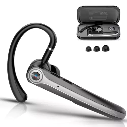 Bluetooth Headset V5.4 Wireless Freisprech Telefon mit CVC 8.0 und ENC Dual Mikrofon