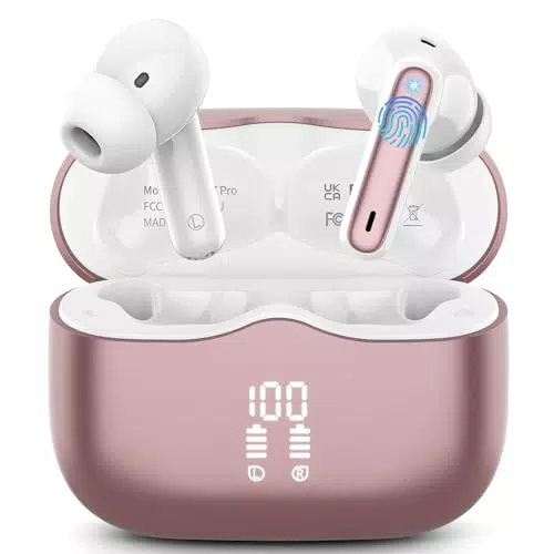 Xinwld Bluetooth Kopfhörer In Ear mit 4 ENC Noise Cancelling Mic, IP7 wasserdicht