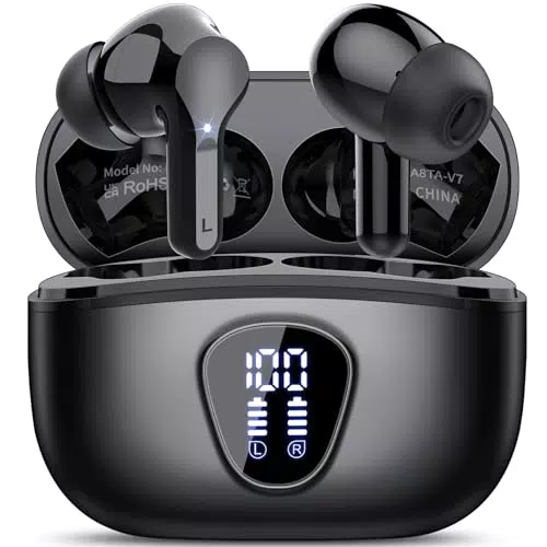 Bluetooth Kopfhörer In-Ear mit 5.4, ENC Noise Cancelling, 40H Spielzeit, IP7