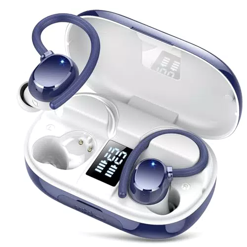 **Sportkopfhörer Bluetooth 5.3 mit ENC Rauschunterdrückung, IPX7 wasserdicht**