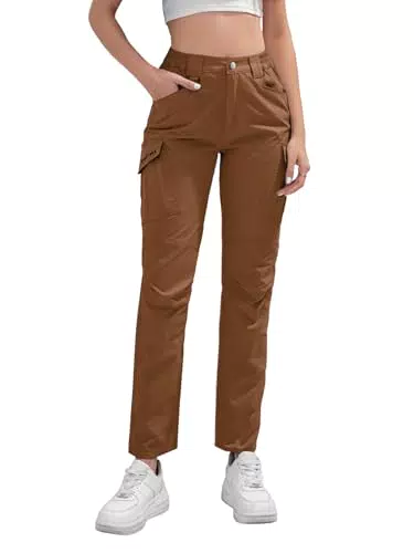 BondiTrekk Hochtaillierte Cargo Hose Damen – Wasserabweisend für Outdoor und Sport