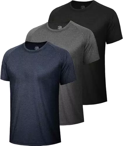 BOOJO Sportshirts Herren – Schnelltrocknende Kurzarm Funktionsshirts für Fitness