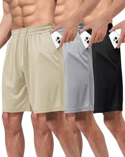 Boojo Sporthosen für Herren – Schnell trocknende Shorts für Fitness und Training