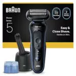 Braun Series 5 Elektrorasierer mit SmartCare Reinigungsstation, wasserfest
