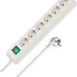 Brennenstuhl Eco-Line, Steckdosenleiste 6-fach lichtgrau