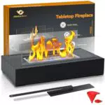 BRIAN & DANY Tischkamin – Tragbarer Bio Ethanol Kamin für Indoor und Outdoor