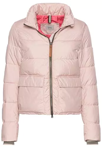 Camel Active Damen Cropped Pufferjacke aus recyceltem Polyester