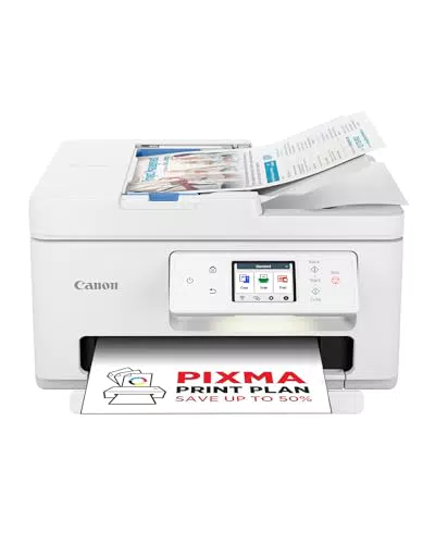 PIXMA TS7451i 3-in-1 WLAN-Drucker fürs Homeoffice - Kopierer und Scanner - Randlosfotos drucken - kabelloses Drucken/Scannen via Cloud und Smartphone
