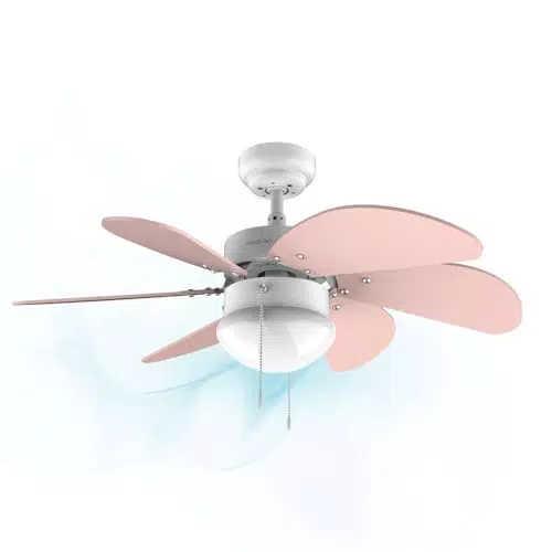 Cecotec Deckenventilator EnergySilence 3600 mit Lampe, 3 Geschwindigkeiten, 6 Blades
