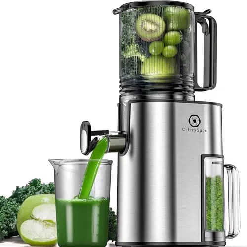 CelerySpec Slow Juicer Testsieger – Entsafter für Gemüse und Obst, einfache Reinigung
