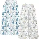 Chilsuessy Sommerschlafsack 0.5 Tog 100% Baumwolle für Neugeborene