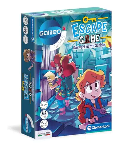 Clementoni Escape Game – Das verfluchte Schloss, Gesellschaftsspiel ab 8 Jahren