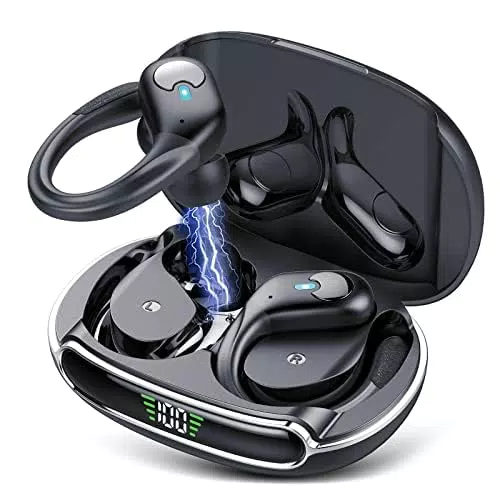 coioc Bluetooth Kopfhörer Sport mit ENC Mikrofon, IP7 wasserdicht, 60 Std. HiFi