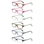 COJWIS Lesebrille mit Blaulichtfilter und Federscharnier für Damen
