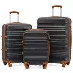 COOLIFE Hartschalen-Koffer Trolley Rollkoffer Reisekoffer mit TSA-Schloss und 4 Rollen