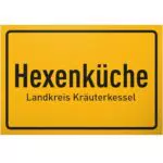 DankeDir Hexenküche Schild – Lustiger Spruch für die Küche und als Geschenk