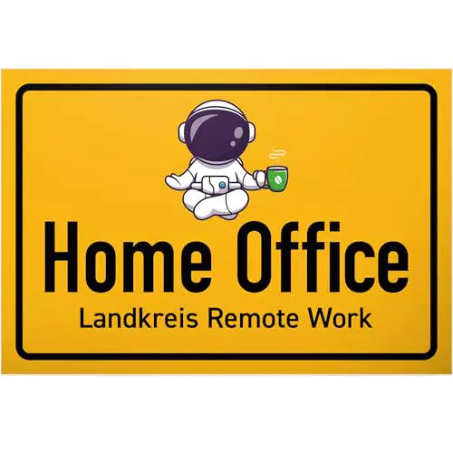 DankeDir! Schild für Home Office – Lustiger Spruch für Büro und Türschild