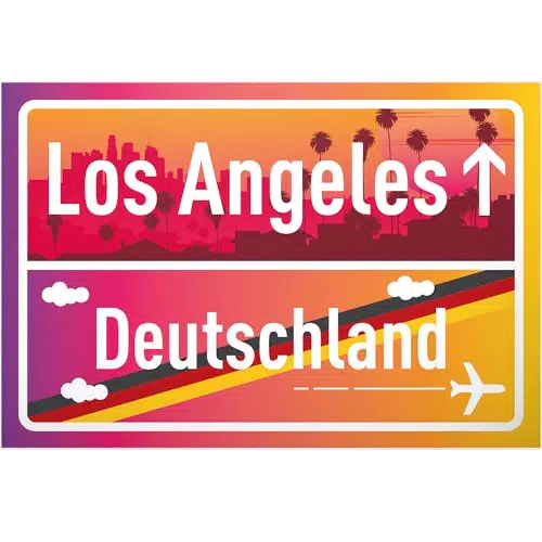 DankeDir! Los Angeles Ortsschild – Geschenkidee für Reisen und Abschiede