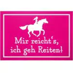 DankeDir! Reiterschild für Frauen - Perfekte Dekoidee für Pferdefreundinnen