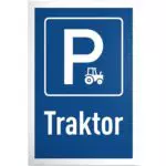 DankeDir! Parkplatz Schild für Traktorfahrer - Lustige Deko für Landwirte