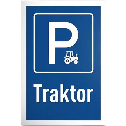 DankeDir! Parkplatz Schild für Traktorfahrer - Lustige Deko für Landwirte