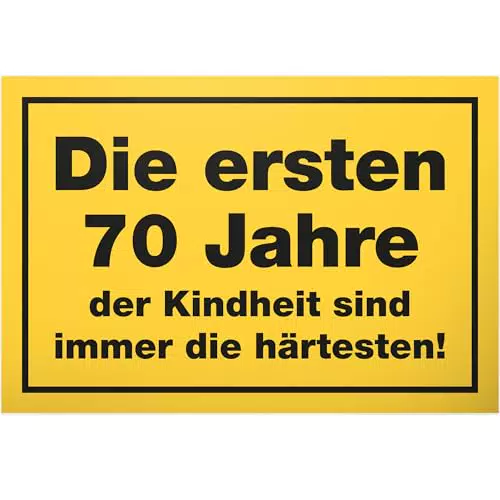 DankeDir! Schild zur Geburtstagsdeko zum 70. Geburtstag für Männer und Frauen