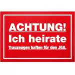DankeDir! Schild für Junggesellenabschied - Partydeko und Accessoires