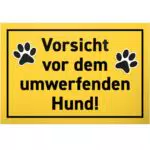 DankeDir Hund Schild – Lustiger Spruch für Kollegen und Freunde als Geschenk