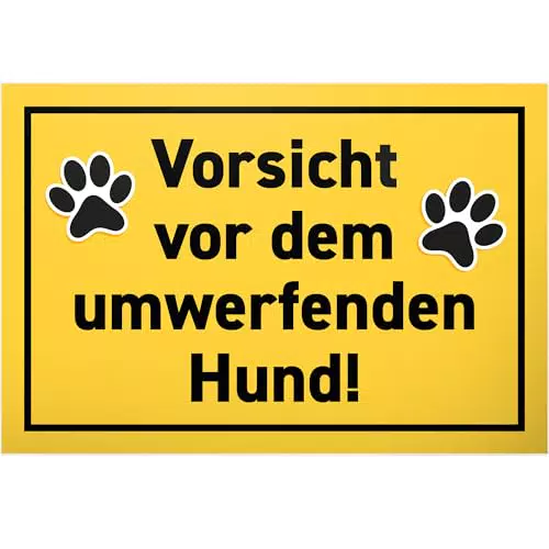 DankeDir Hund Schild – Lustiger Spruch für Kollegen und Freunde als Geschenk
