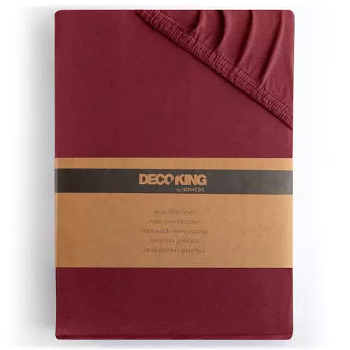 DecoKing Spannbettlaken 100% gekämmte Baumwolle Jersey für Boxspringbetten