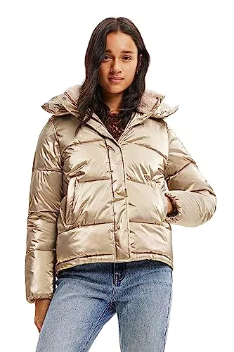 Desigual ESTOCOLMO Damen Woven Padded Short Overcoat
