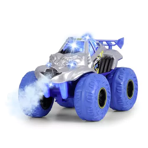 Dickie Toys Arctic Ice Monster Auto - Monstertruck mit Dampf-Funktion, Licht & Sound