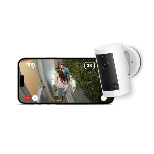 Ring Außenkamera Plus - Kabellose 2K-Überwachungskamera mit Ring Vision